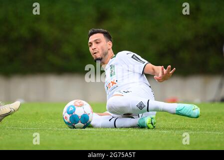 Borussia Monchengladbach, Deutschland. Juli 2021. Ramy BENSEBAINI (MG) Action, Fußball-Testspiel, Borussia Monchengladbach (MG) - Viktoria Köln (ZK) 2: 2, am 07/10/2021 in Borussia Monchengladbach/Deutschland. â Credit: dpa/Alamy Live News Stockfoto