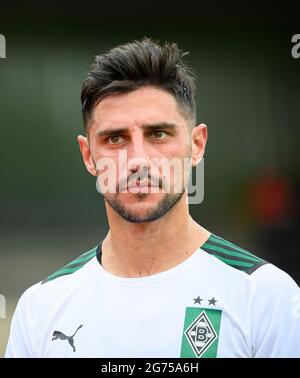 Borussia Monchengladbach, Deutschland. Juli 2021. Lars STINDL (MG) Fußball-Testspiel, Borussia Monchengladbach (MG) - Viktoria Köln (ZK) 2: 2, am 07/10/2021 in Borussia Monchengladbach/Deutschland. â Credit: dpa/Alamy Live News Stockfoto