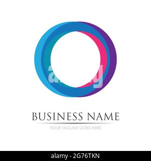 Letter O Business abstrakte Einheit Vektor-Logo Design-Vorlage Buchstabe O Logo Vorlage Vektor Symbol Design Stock Vektor