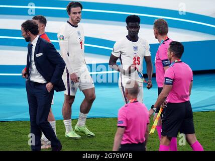 Während des UEFA Euro 2020 Finales im Wembley Stadium, London. Bilddatum: Sonntag, 11. Juli 2021. Stockfoto