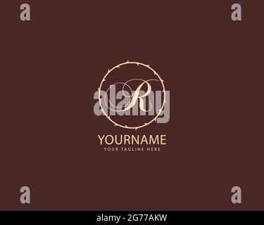 Initial Letters Alphabet R Logo Design voller Vektor und einfach zu bearbeiten und anzupassen, kompatibel mit fast Illustrator-Version Stock Vektor