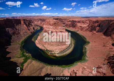 Hufeisenbogen und der colorado River Stockfoto
