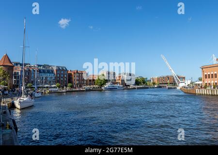 DANZIG, POLEN – 13. Juni 2021: Danzig, Polen – 13 2021. Juni „das nationale Meeresmuseum in Danzig“ Stockfoto