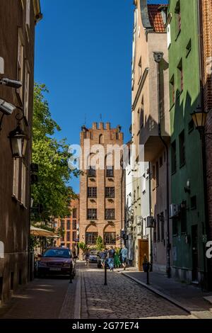 DANZIG, POLEN – 13. Juni 2021: Danzig, Polen – 13 2021. Juni „die Altstadt von Danzig“ Stockfoto