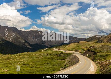 Panoramablick vom Loveland Pass, Colorado Stockfoto