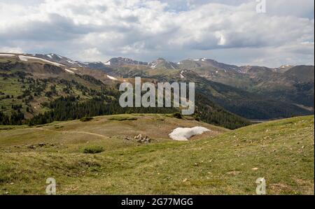 Panoramablick vom Loveland Pass, Colorado Stockfoto