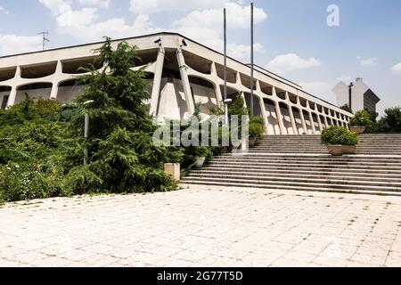 Außenansicht des Gebäudes, Teppichmuseum des Iran, verschiedene persische Teppiche, Teheran, Iran, Persien, Westasien, Asien Stockfoto