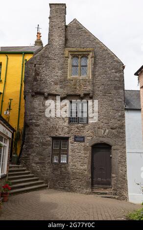 Tudor Merchants House, Quay Hill, Tenby, Pembrokeshire, Wales Stockfoto