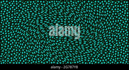 Blasen verschiedener Größen auf dunklem Hintergrund. Abstrakt dekorativer Hintergrund. 3d-Rendering Stockfoto