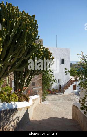 Gasse in Sant Augusti des Vedra, Ibiza Stockfoto