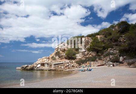 Cala Carbo, Ibiza Stockfoto