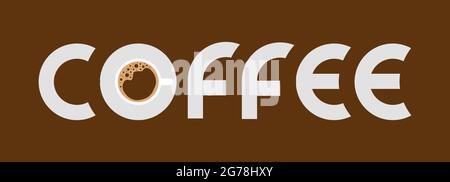 Cafe-Logo mit Tasse-Symbol Stock Vektor