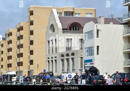 Neu renovierte Medina Haus an der Hove Küste. Ein ehemaliges türkisches Bad das Gebäude wurde vom Pink Floyd-Gitarristen Dave Gilmour aus Großbritannien umgebaut Stockfoto