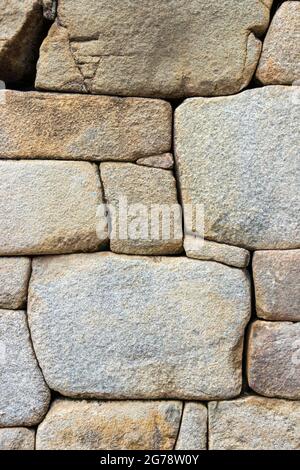 Archäologische Überreste von Machu Picchu in den Bergen von Cusco. Peru Stockfoto