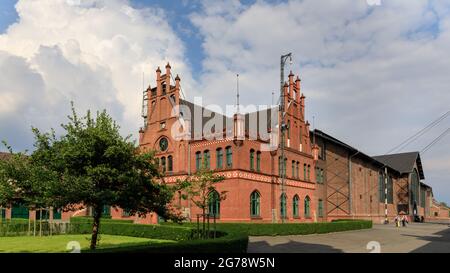 Zeche Zollern restaurierte das ehemalige Zeche- und Steinkohlebergwerk, Industriedenkmal, Dortmund, Deutschland Stockfoto