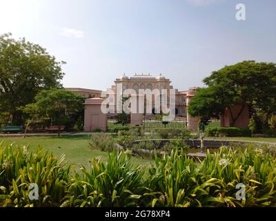 Statuenkreis befindet sich in Jaipur, Rajasthan, Indien Stockfoto