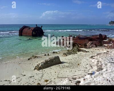 Half Moon Caye Natural Monument, Belize, Mittelamerika Stockfoto