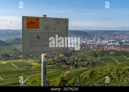 Europa, Deutschland, Baden-Württemberg, Stuttgart, Untertürkheim, Blick vom Panorama-Kappelberg auf das Industriegebiet Untertürkheim Stockfoto