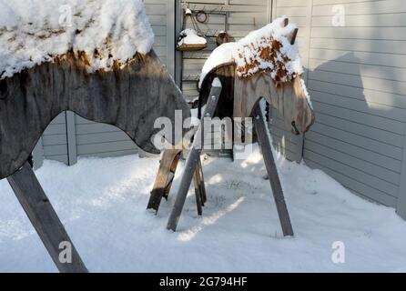 Winter in Hamburg Stockfoto
