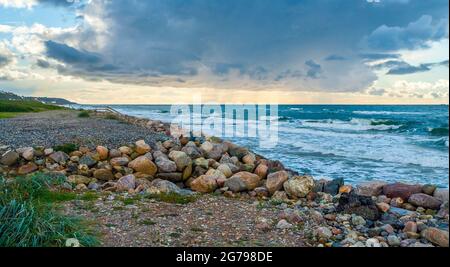 Dänemark, Insel Seeland / Sjaelland, Gribskov-Rageleje, Strand im Feriengebiet bei Rageleje im Norden der Insel Seeland, der größten Ostsee-Insel Dänemarks. Stockfoto