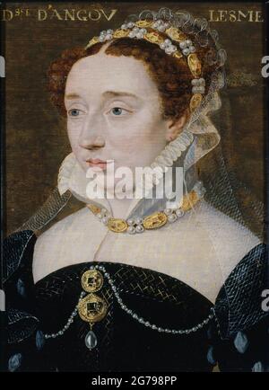 Porträt von Diane de France, Herzogin von Angoulême (1538-1619). Museum: Musée Carnavalet, Paris. Autor: François CLOUET. Stockfoto