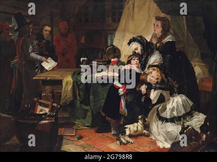 Die letzte Parting von Marie Antoinette und ihrem Sohn. Museum: PRIVATE SAMMLUNG. AUTOR: EDWARD MATTHEW WARD. Stockfoto