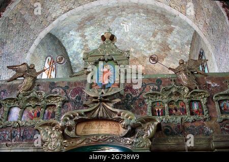 Yelets, Region Lipezk, Russland - 7. Juni 2021. Kirche des Hl. Fürsten Michael von Twer und Alexander Newski (Velikoknyasheskaya-Kirche). Stockfoto