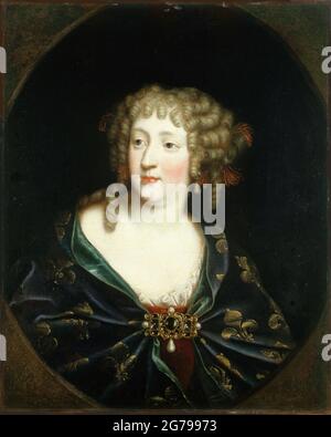 Porträt von Maria Theresia von Spanien (1638-1683), Königin von Frankreich. Museum: Musée Carnavalet, Paris. Autor: ANONYM. Stockfoto