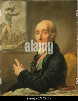 Porträt von Pierre François Charles Augereau (1757-1816). Museum: Musée Carnavalet, Paris. Autor: ANONYM. Stockfoto