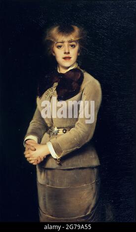 Porträt der Schauspielerin Jeanne Samary. Museum: Musée Carnavalet, Paris. Autorin: Louise Abbema. Stockfoto