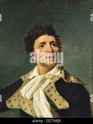 Porträt von Jean-Paul Marat (1743-1793). Museum: Musée Carnavalet, Paris. Autor: JOSEPH BOZE. Stockfoto