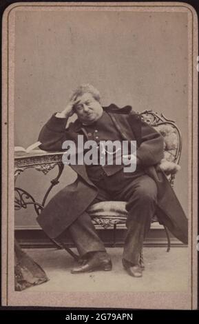 Der Autor Alexandre Dumas père (1802-1870). Museum: PRIVATE SAMMLUNG. Autor: Amand Helm. Stockfoto