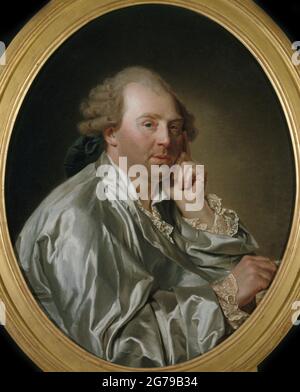 Porträt von Charles Claude Flahaut de La Billarderie, comte d'Angiviller (1730-1809). Museum: Musée Carnavalet, Paris. Autor: Etienne Aubry. Stockfoto