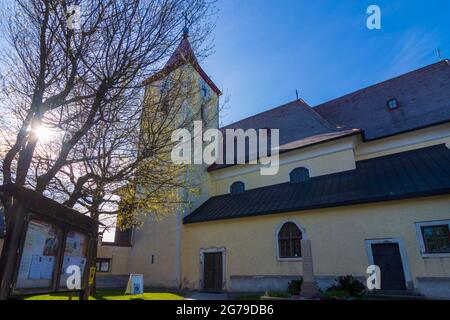 St. Peter in der Au, Kirche Kürnberg im Mostviertels, Niederösterreich / Niederösterreich, Österreich Stockfoto