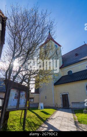 St. Peter in der Au, Kirche Kürnberg im Mostviertels, Niederösterreich / Niederösterreich, Österreich Stockfoto