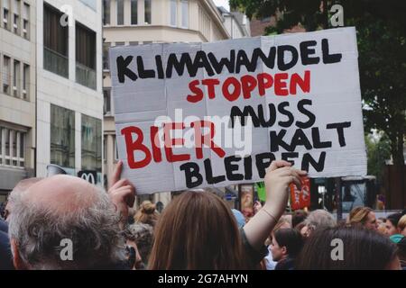 Freitags für zukünftige Demonstration Hamburg Stockfoto