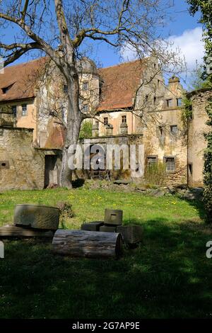 Schloss Schwebheim, Landkreis Schweinfurt, Unterfranken, Franken, Bayern, Deutschland Stockfoto