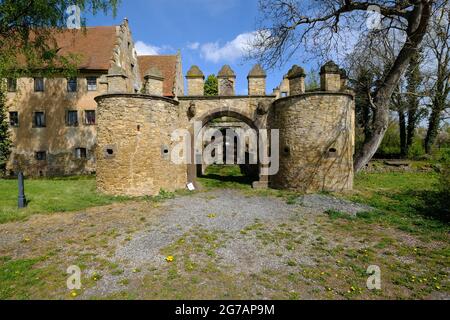 Schloss Schwebheim, Landkreis Schweinfurt, Unterfranken, Franken, Bayern, Deutschland Stockfoto