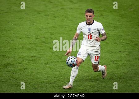 London, Großbritannien. Juli 2021. Fußball: Europameisterschaft, Italien - England, Endrunde, Finale im Wembley-Stadion. Englands Kieran Trippier in Aktion. Quelle: Christian Charisius/dpa/Alamy Live News Stockfoto