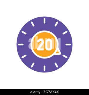 Symbol für Timer-Vektor-Glyphe. Küchengerät. Graph Symbol für Kochen Website-Design, Logo, App, UI Stock Vektor