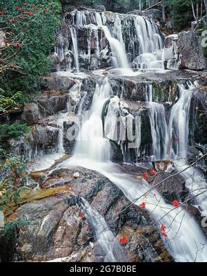 Katahdin Stream Falls, Baxter State Park, Millinocket, Maine, USA Stockfoto