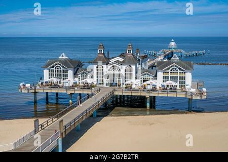 Sellin Pier auf der Insel Rügen an der Ostsee, Deutschland Stockfoto