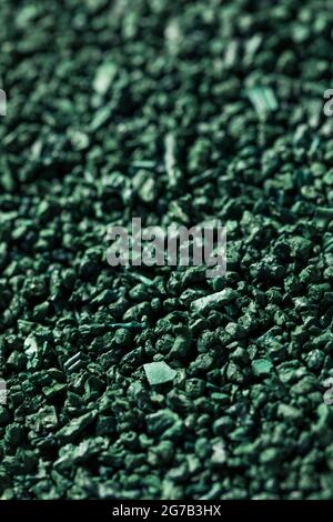 RAW Green Spirulina aus kontrolliert biologischem Anbau in einer Schüssel für die Gesundheit Stockfoto