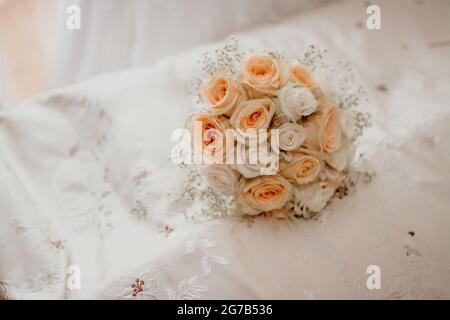 Hochzeitstag Details beautiufl Stockfoto