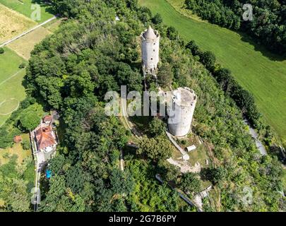 Schloss Saaleck bei Namburg in Sachsen-Anhalt Stockfoto