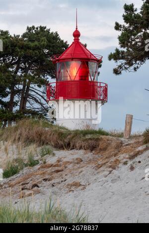 Leuchtturm Gellen, Baujahr 1905, Insel Hiddensee, Mecklenburg-Vorpommern, Deutschland Stockfoto