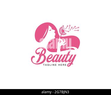 Frau Beauty-Design kann als Zeichen, Symbol oder Symbol verwendet werden, voll geschichteten Vektor und einfach zu bearbeiten und anpassen Größe und Farbe, kompatibel mit fast krank Stock Vektor