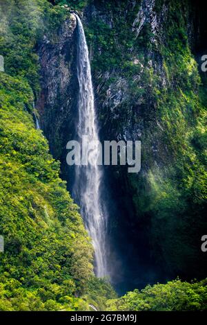 Der Trou de fer Wasserfall Stockfoto