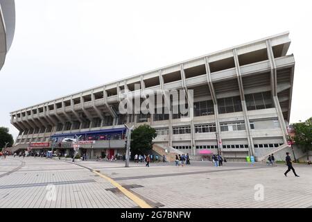 Yodoko Sakura Stadium, Osaka, Japan. Juli 2021. Gesamtansicht, 12. JULI 2021 - Fußball/Fußball : KIRIN Challenge Cup 2021 Spiel zwischen U-24 Japan 3-1 U-24 Honduras im Yodoko Sakura Stadium, Osaka, Japan. Quelle: Naoki Morita/AFLO SPORT/Alamy Live News Stockfoto