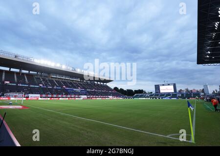 Yodoko Sakura Stadium, Osaka, Japan. Juli 2021. Gesamtansicht, 12. JULI 2021 - Fußball/Fußball : KIRIN Challenge Cup 2021 Spiel zwischen U-24 Japan 3-1 U-24 Honduras im Yodoko Sakura Stadium, Osaka, Japan. Quelle: Naoki Morita/AFLO SPORT/Alamy Live News Stockfoto